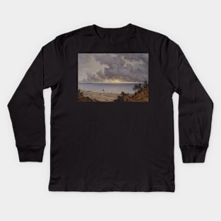 sandown bay from near shanklin chine isle of wight 1827 - John Glover Kids Long Sleeve T-Shirt